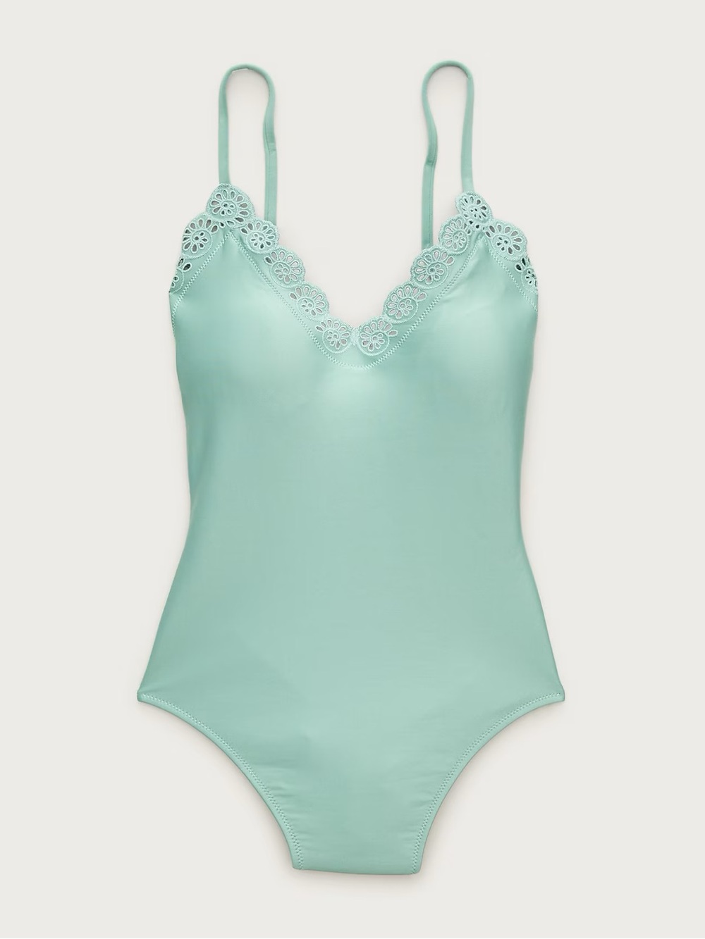 JCrew Lana Long Torso eyelet one-piece in Classic Sculpt 10